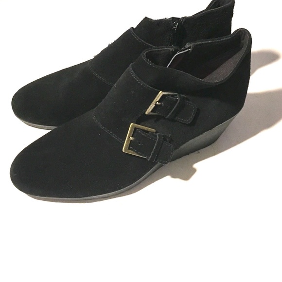 Munro | Suede Bootie Double Monk Buckle - Picture 3 of 8